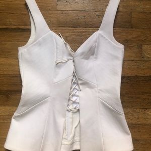 NICHOLAS white Corset Top, Size 2